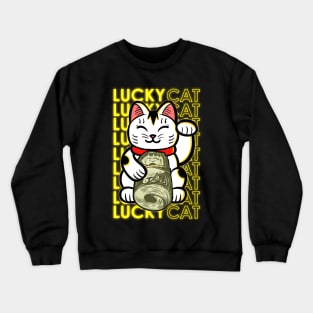 Lucky Cat Crewneck Sweatshirt